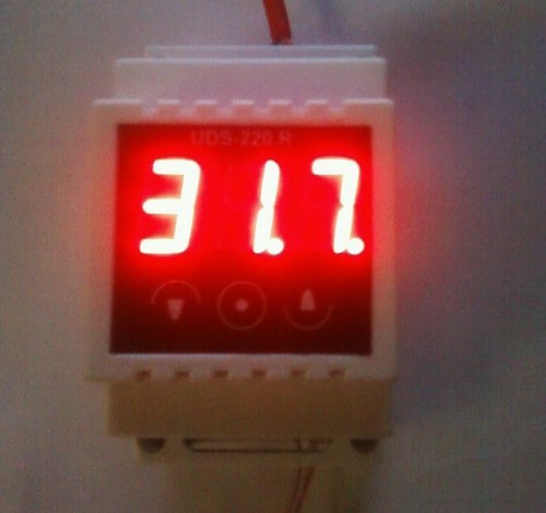 Терморегулятор, UDS-220.R D,  -55 до +125 С, выносной датчик точность 0,1 С термореле на DiN